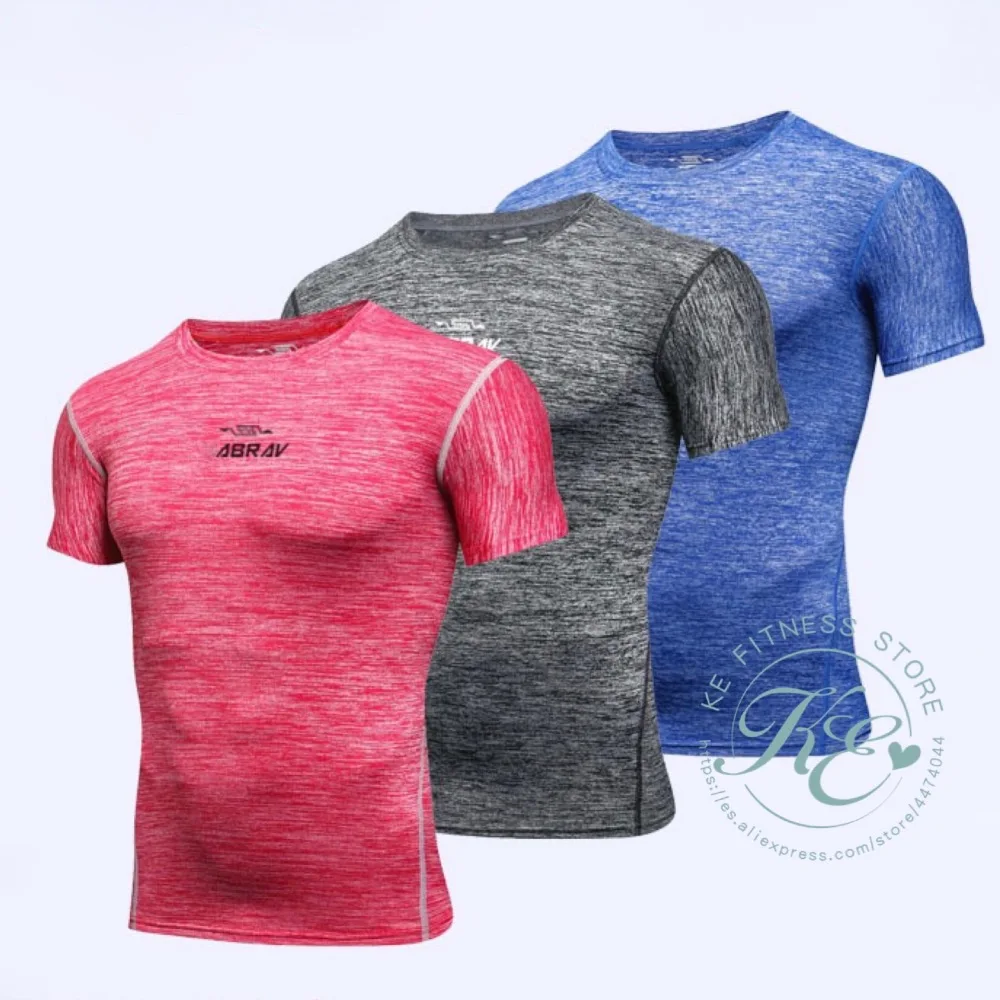 KE camiseta de спандекс де сжатием Куэльо Редондо manga corta hombre transpirable secado rapido Фитнес тренажерный зал Бег Futbol