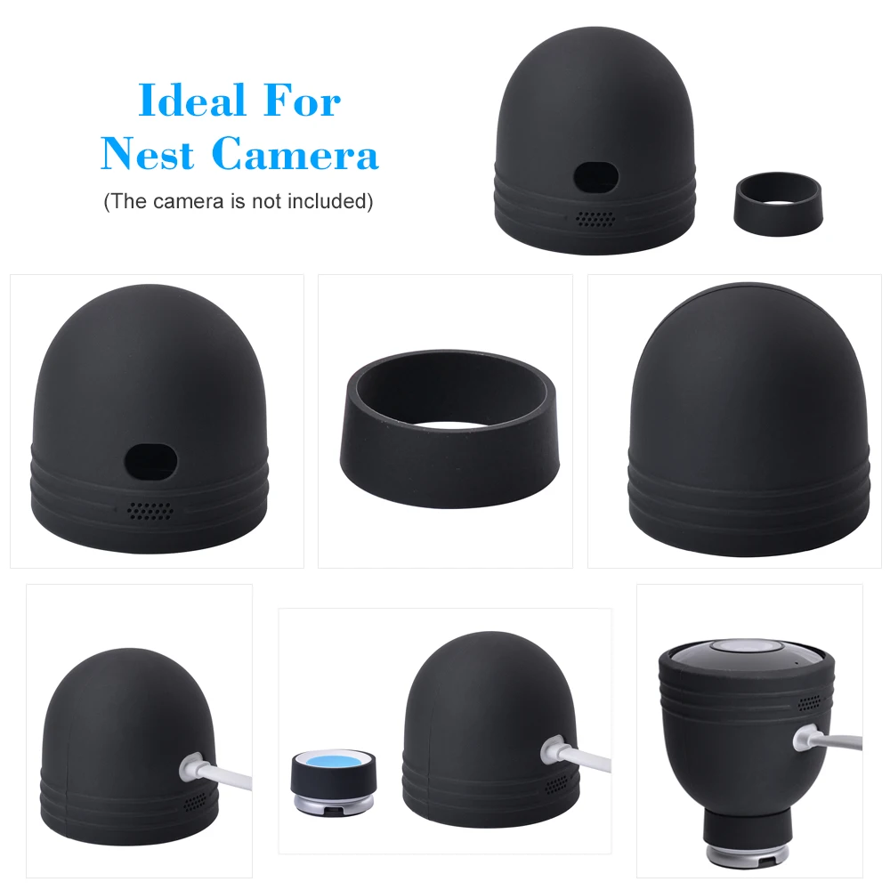 

Camera Case Silicone Skin For Nest Cameras Outdoor Security Weatherproof UV-resistant Case