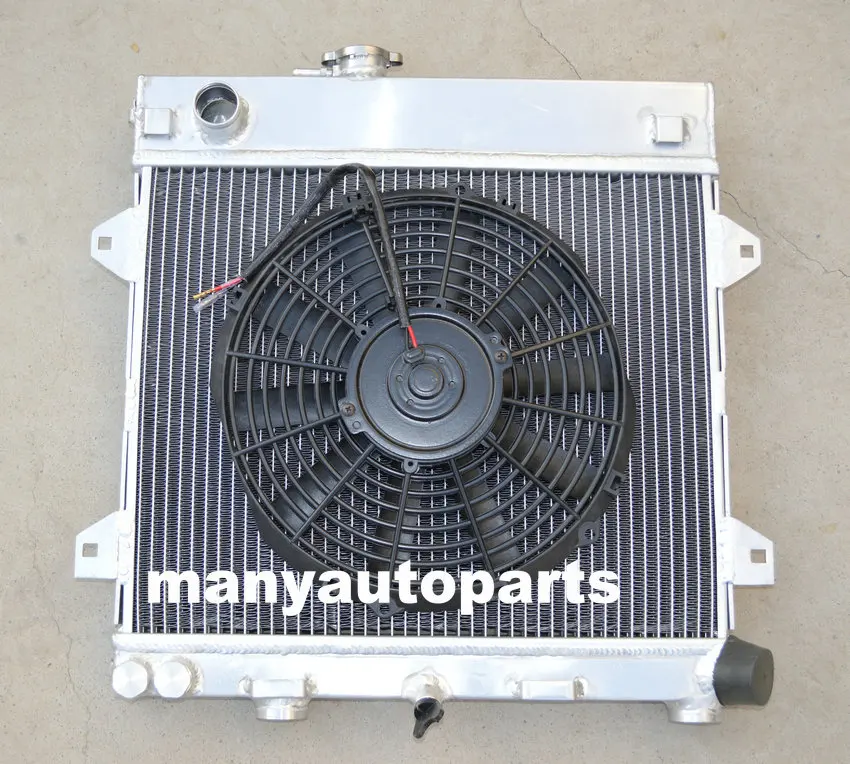 New Aluminum Radiator &fan For Bmw E30 M10 316i 318i Mt 19821991 83 84