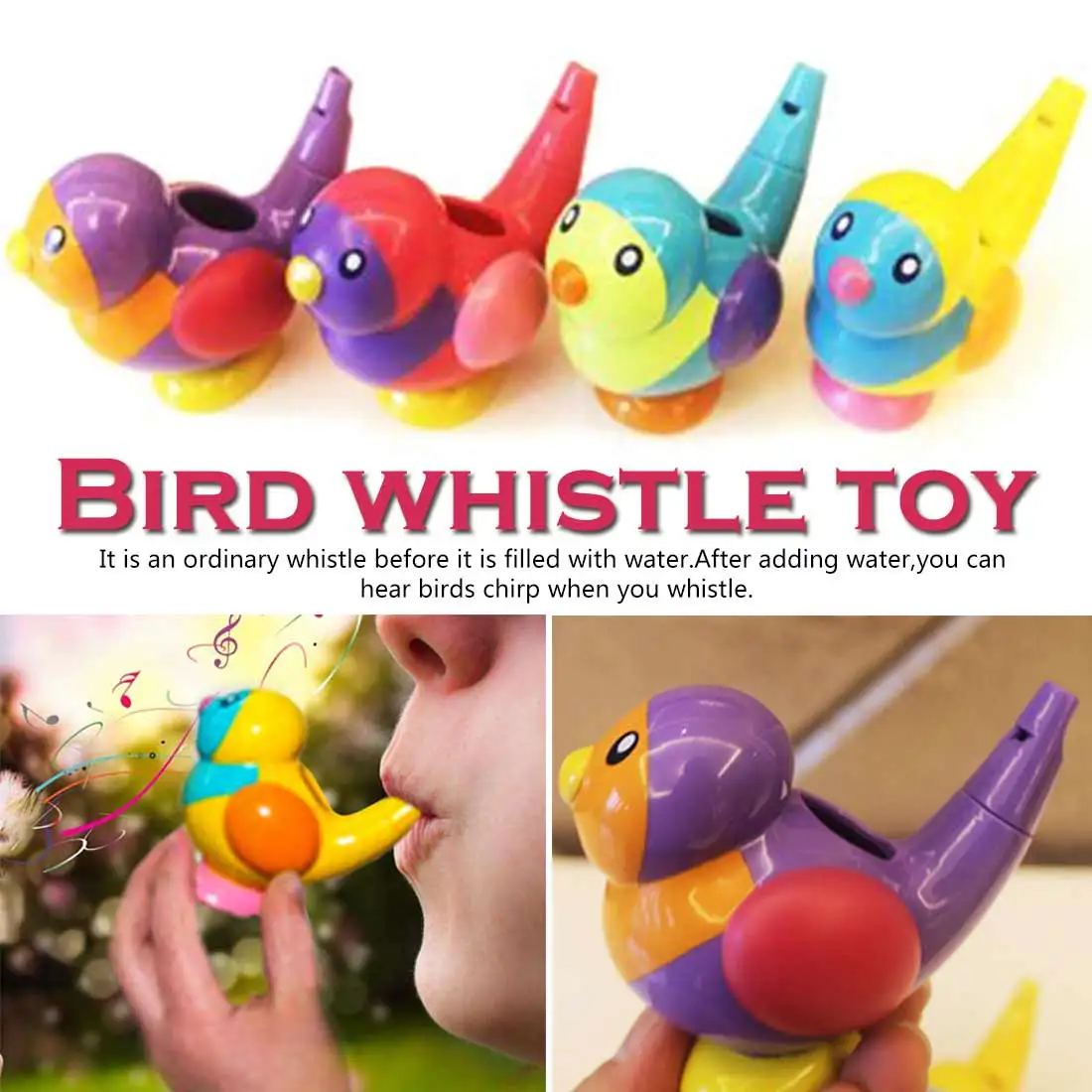 Инструментальный Ванна игрушка для обучения ToysBird игрушка-свисток в форме милых птичек, Детские игрушки для купания