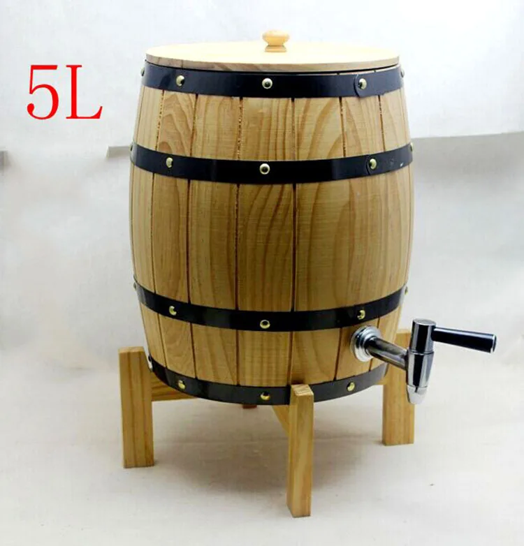5L Ice bucket plunge Oak barrels real Wood Beer Barrels Beer Draft Beer