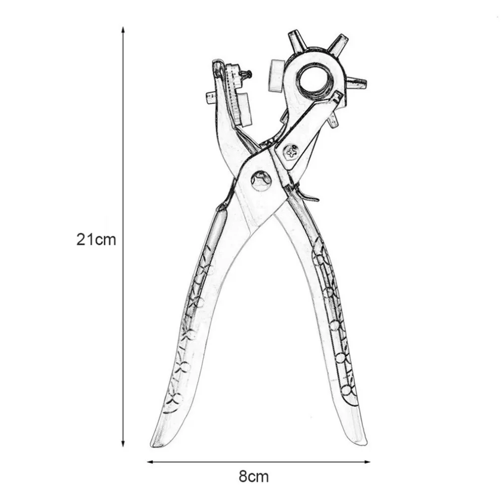 DUUTI заклепки проушины ремень Отверстие плоскогубцы-Дырокол пресс люверсы инструмент с 5 различных размеров отверстий кожа Ремесло Швейные Инструменты