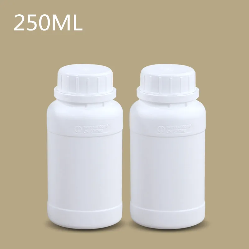 

80PCS/Carton Food Grade Plastic HDPE Fluorinated Bottle 250ML for Laundry Detergent Liquid/Insecticide/fertilizer Container
