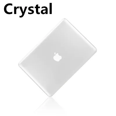 Чехол для ноутбука Apple MacBook Air Pro retina 11 12 13 15 дюймов для mac book New A1932 Pro 13 15 с сенсорной панелью+ чехол для клавиатуры - Цвет: Crystal  Transparent