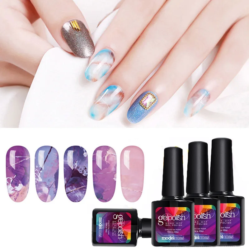 

Modelones Blossom UV Gel Polish Nail Art Blooming Flower Pattern UV Led Nail Gel Polish Transparent Blossom UV Gel Nail Varnish