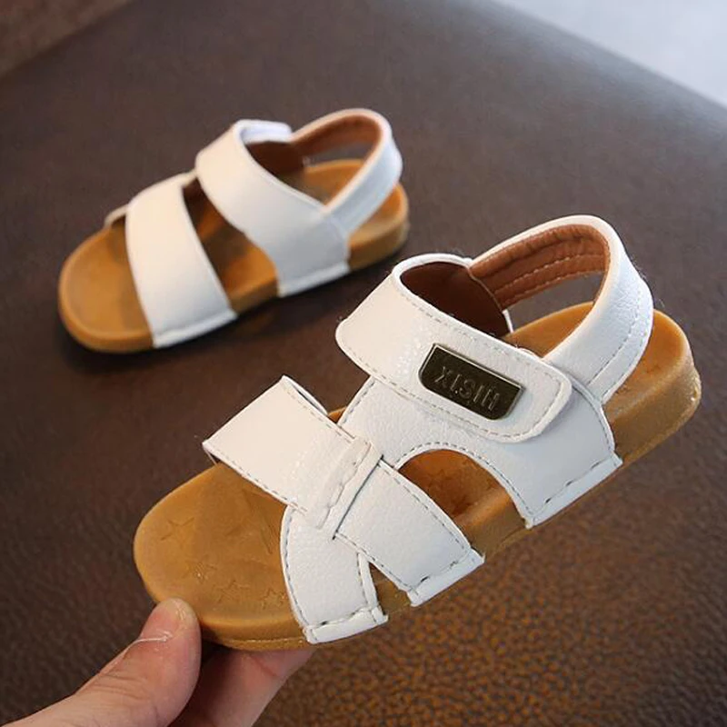 

Boys sandalies children's sandals boys stitching simple soft bottom sandals girls baby beach shoes kids tide 2019 summer new
