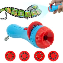 Kids Story Flashlight Slide Projector Toy Projector Slide Baby Sleeping Story Early Education Toy Child Sleep