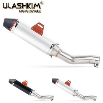 

Motorcycle Full Exhaust System Muffler Escape Modified Contact Middle Pipe Tube DB-killer Slip On For SUZUKI SFV650 Gladius