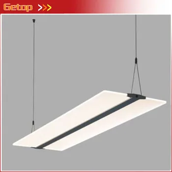 

Modern Acryl LED Pendant Lamp Transparent Rectangle Simple 4 Colors Temperature Lights Fixture for Office Restaurant Study