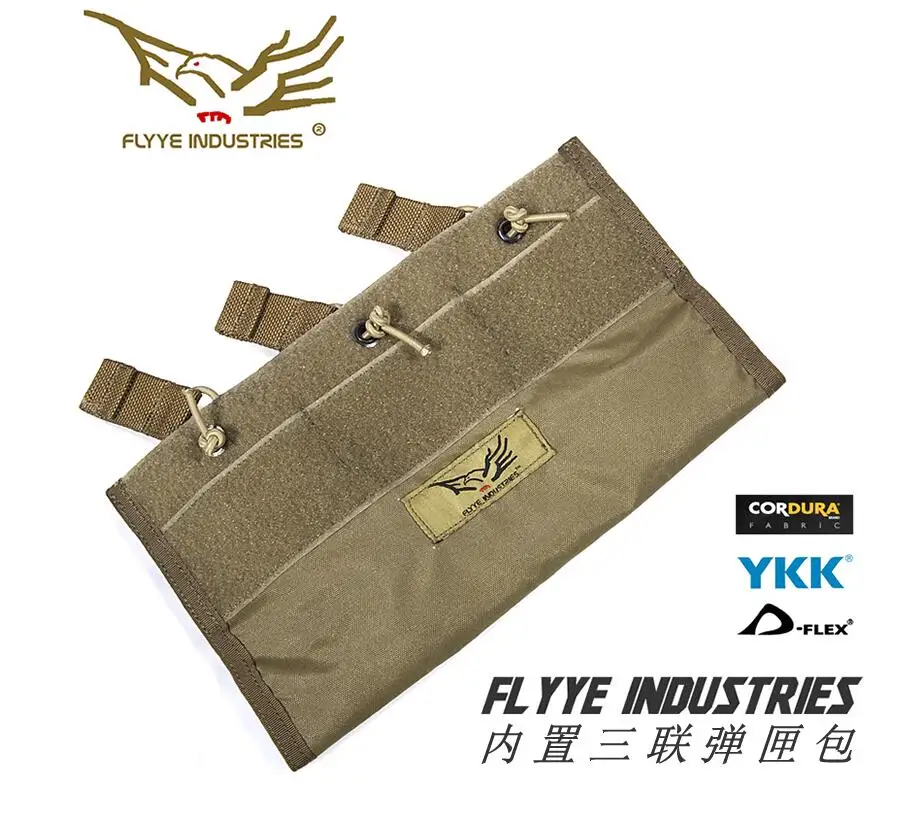 

FLYYE MOLLE BUILT-IN TRIPLE 5.56 Magazine Pouch Hunting CORDURA PH-C046