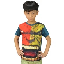 Child t shirt hulk avengers boys captain America boys tshirt kids iron man kid t-shirt summer short sleeve T-shirts