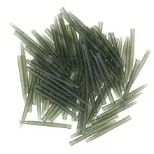 30, 100 шт. рукав для рыболовного крючка, трубчатая насадка для волос, выравнивающие рукава, мягкие, не спутывающиеся, позиционер, клеммные снасти, аксессуары для ловли карпа