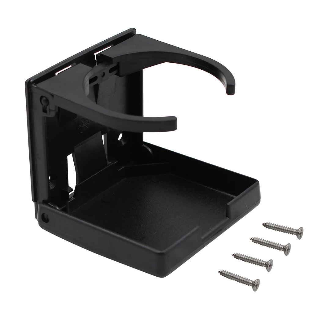 Boat Yacht Car Truck Black Adjustable Folding Drink Cup Holder