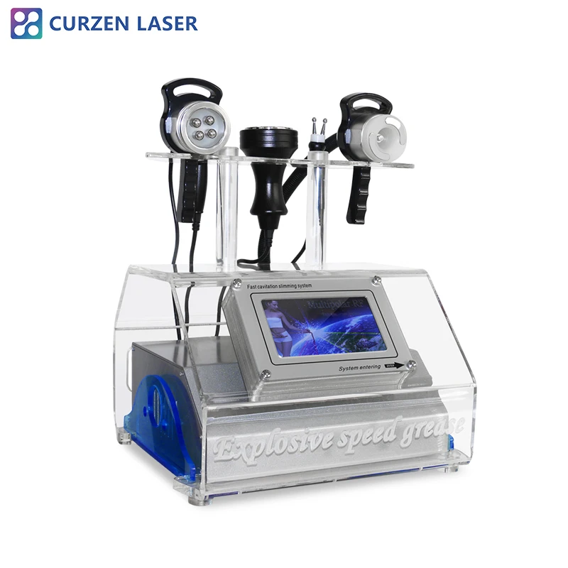 

5 In 1 Beauty Equipment RF Vacuum 40K Cavitation Ultrasonic Lipolysis Fat Reduction Slimming Machine Body Shaping Weight Loss