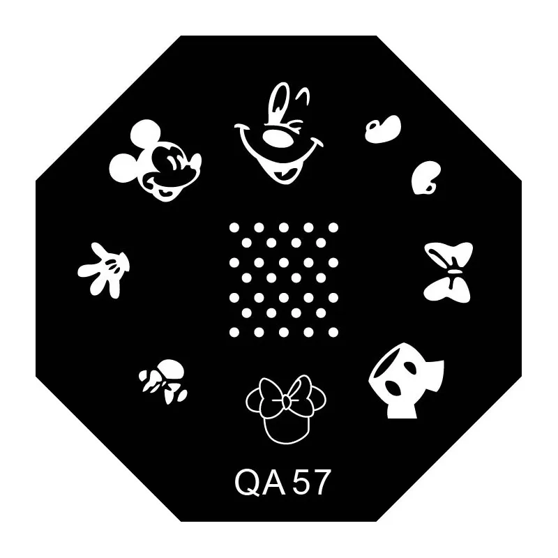 DQA57 1 шт. штамповочные пластины для ногтей ZJOY PLUS штамповка для ногтей 14,5*9,5 см штамповка шаблон цветочный узор штампы для ногтей искусство GD72 - Цвет: DQA57