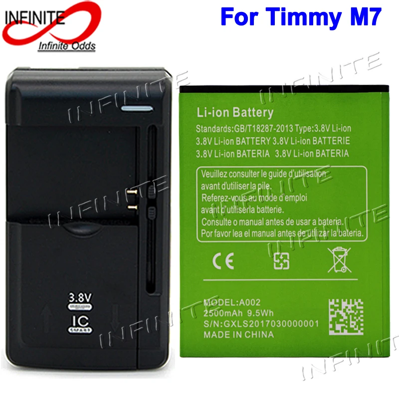 2500mAh A002 Battery For Timmy M7 Octa Core MTK6592 5.5 inch Batterie Bateria Accumulator AKKU +Universal Charger | Мобильные
