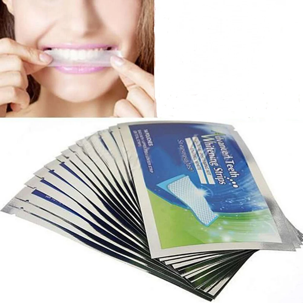 28pcs 3D Teeth Whitening Strips Oral Hygiene Teeth Whitening Double