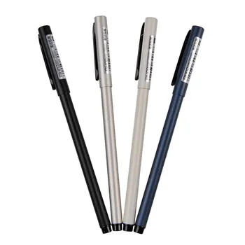 

1pcs Commercial Style 0.5mm Metallic Color Simple Neutral Pen Fashionable Business Gel Pen Office Supplies Signature Pen Black