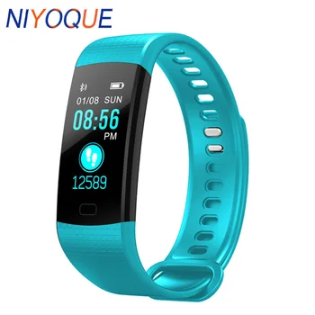 

Y5 Smart Bracelet Band Watch Color Screen Heart Rate Activity Fitness tracker Smart Wristband Electronics pk Xiomi Miband 3
