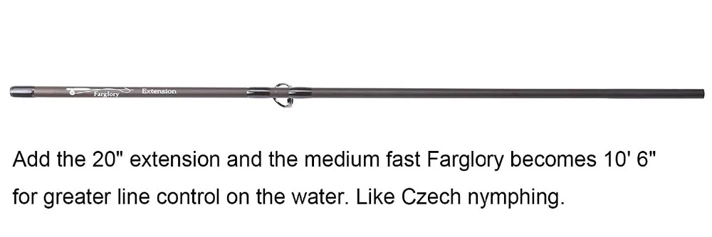 Vara de Pesca com Seção de Extensão Extra com Cordura Maxcatch Nymph Fly Tubo 9'-10666 96 6 -110 0 4-6 Sec 4in1 - 2in1 23 pesca com seção de extensão extra com