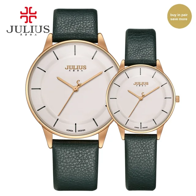 JULIUS Man Woman Watch Couples Top Brand Luxury Simple Leather Strap Ultra Thin JULIUS Man Woman Watch Couples Top Brand Luxury Simple Leather Strap Ultra Thin