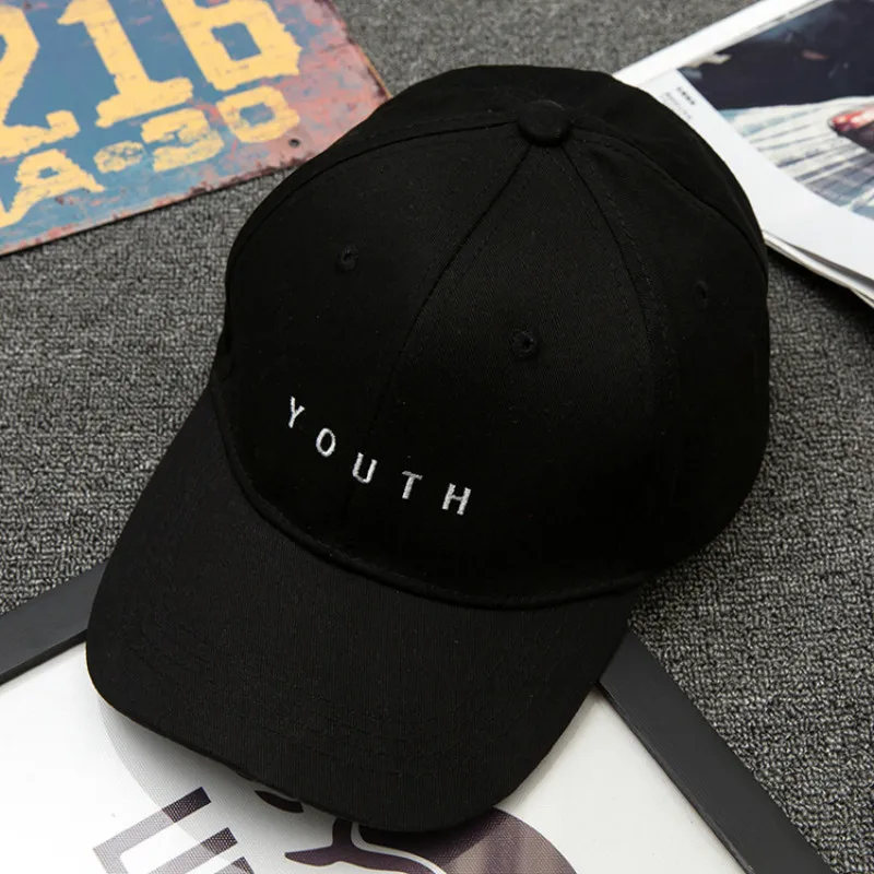 Fashion Women Men Summer Spring Cotton Caps Letter Solid Adult Baseball Cap