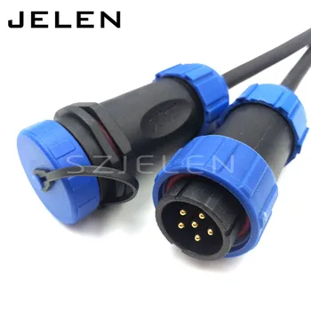 

SP2110, 6 pin cable connectors wire connectors,waterproof cable connector ip68, auto connector, waterproof plug socket 6 pin