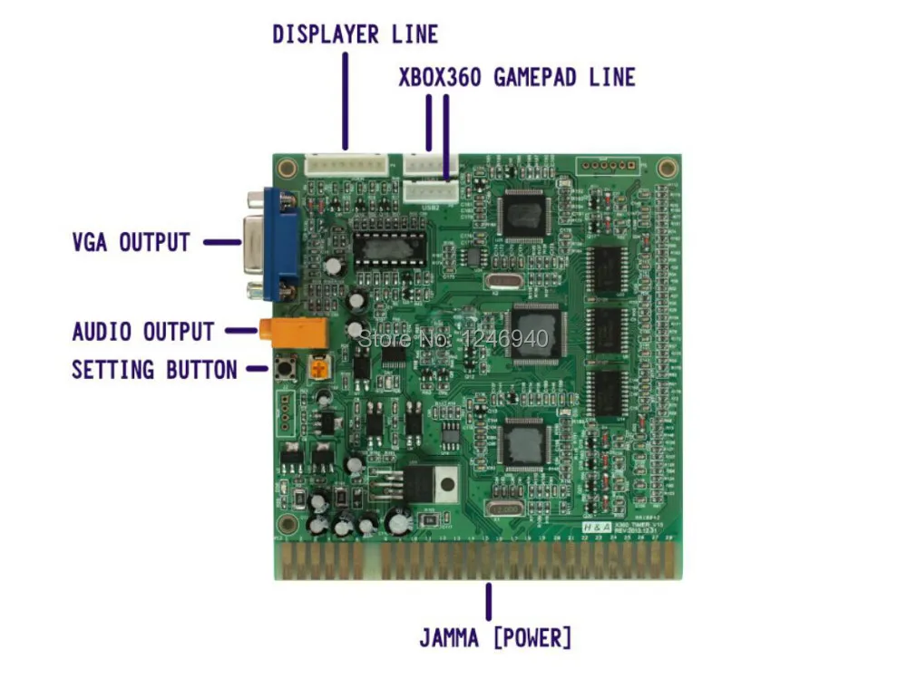 xbox360 second Generation timer board for coin operated game machine