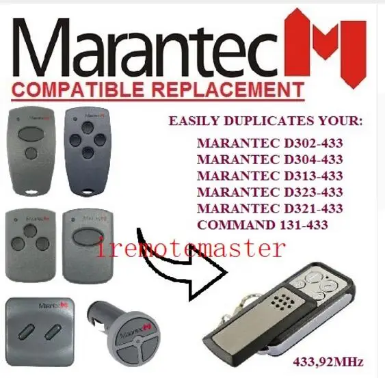 MARANTEC D302 D304 D313 D323 D321 Command 131 replacement remote control 433mhz very | Электроника