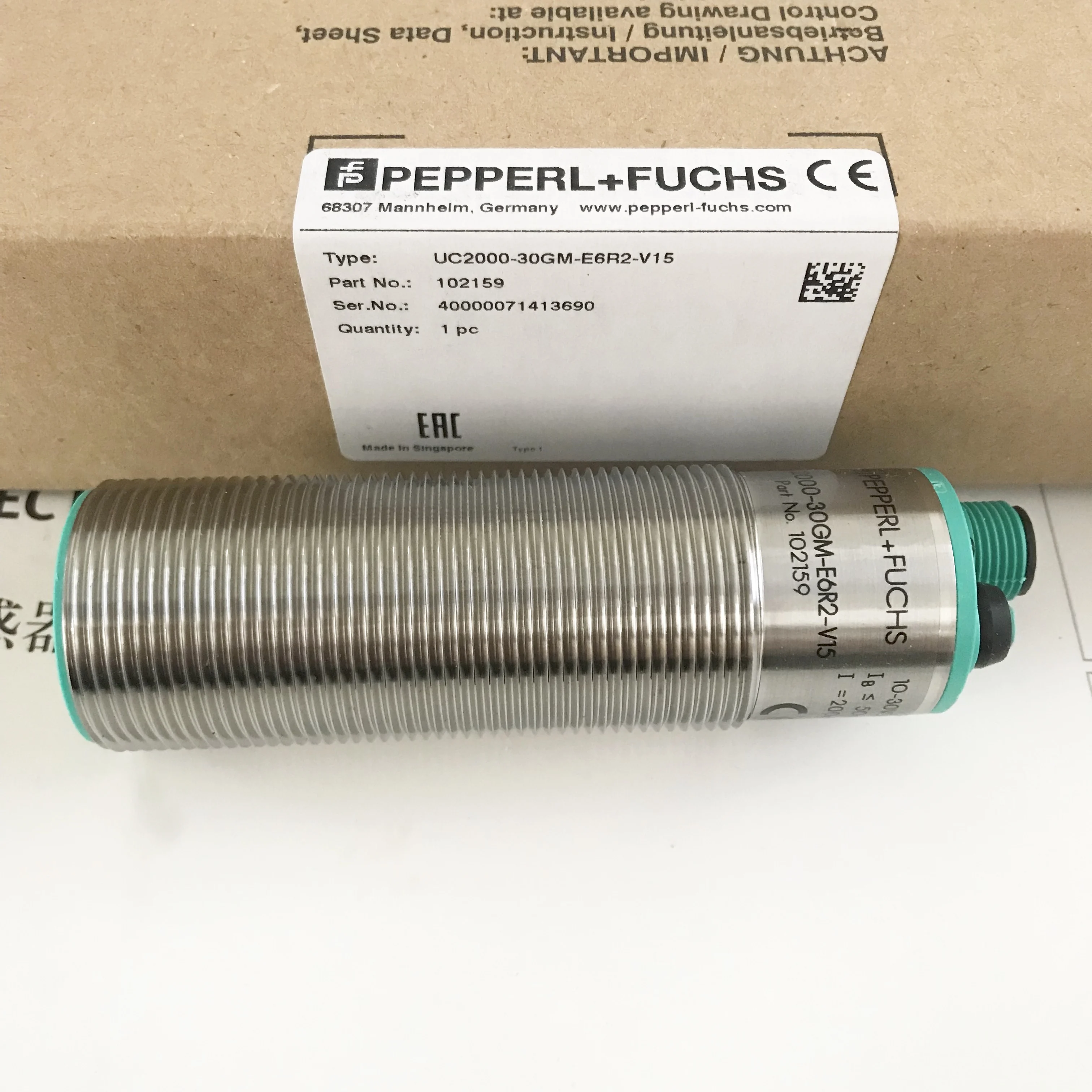 

UC 4000-30GM-E6R2-V15 ultrasonic sensor in stock
