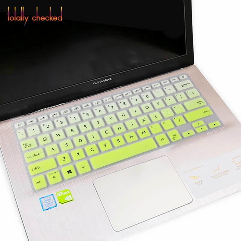 fadegreen Силиконовая Защитная крышка для ноутбука Asus Vivobook S14 S430 S430U S430Un S430Ua S430Fa S4300U S4300Un 14 дюймов - Цвет: fadegreen