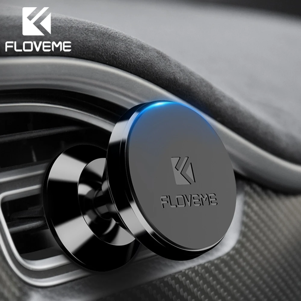 FLOVEME Magnetic Car Phone Holder For iPhone Samsung 360 Rotation Magnet Air Vent Mount Stand Holder For Phone In Car Universal