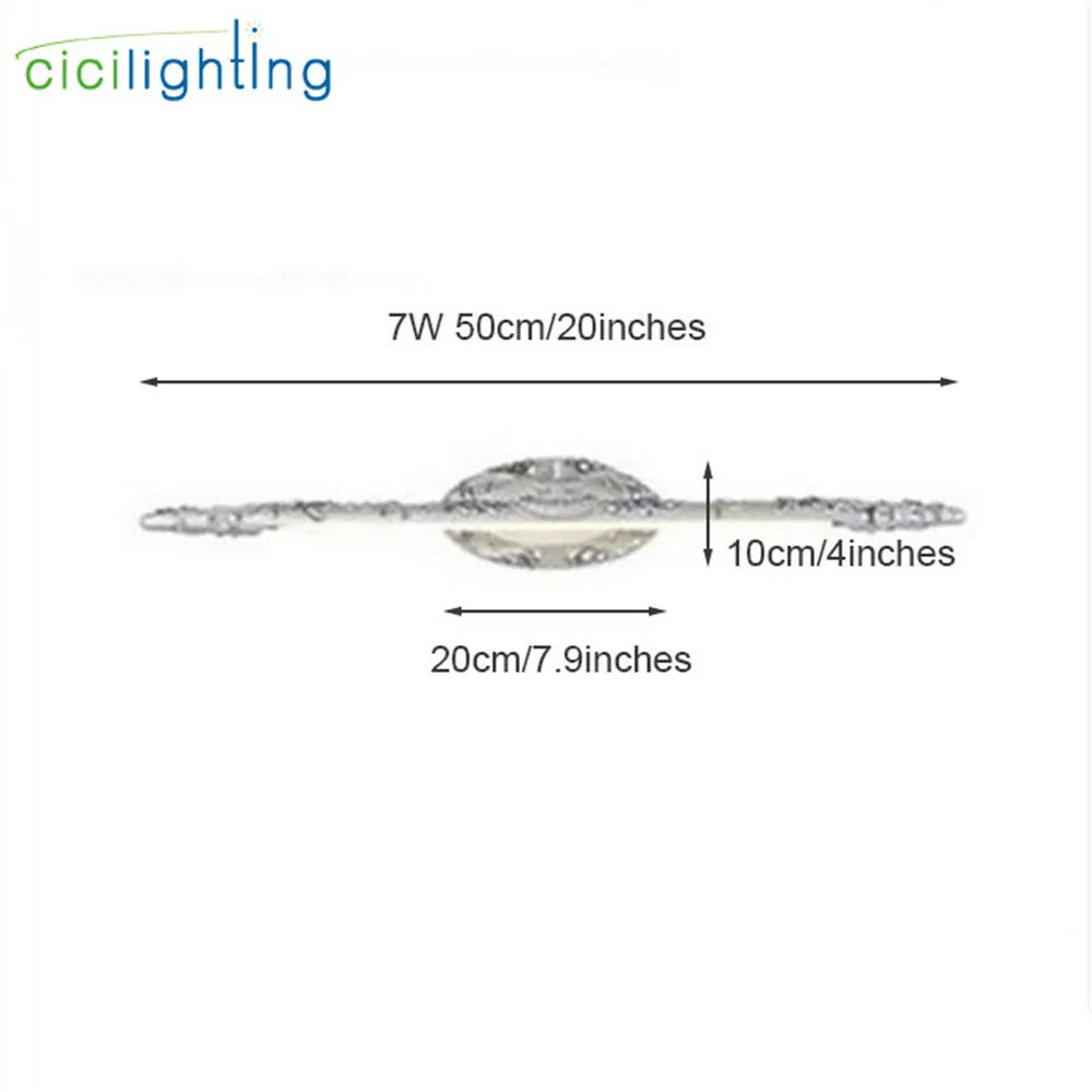  110V - 240V 7W 50cm European resin LED mirror front lamps bathroom Kitchen led vanity lights vintag - 32582436395