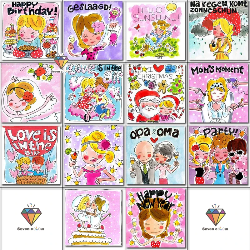 

5d diy diamond embroidery Blond Amsterdam diamond painting Cross Stitch full square drill Rhinestone mosaic child gift birthday