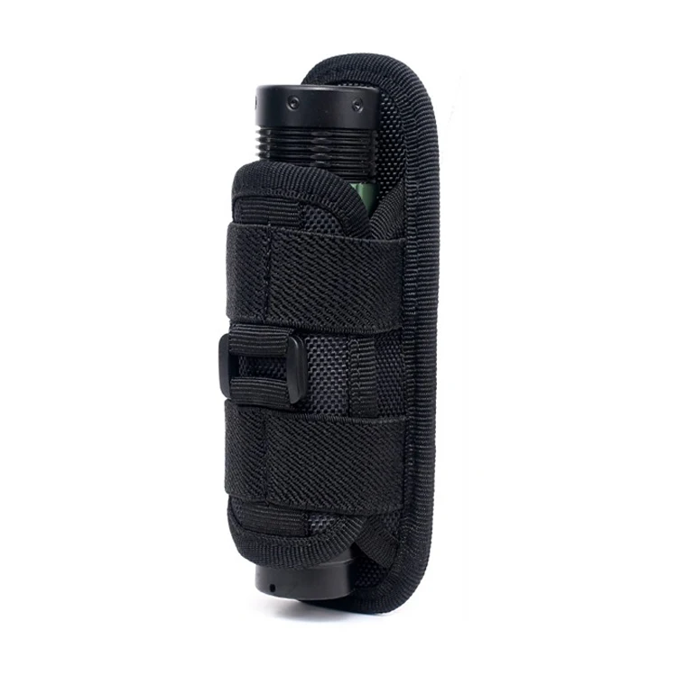 

Flashlight Holster Belt Carry Case Flashlight Pouch Holster Tactical Torch Bag With 360 Degree Rotatable Clip