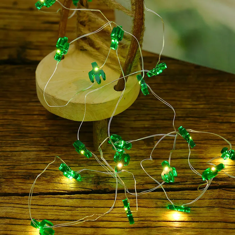 3 м водонепроницаемый Светодиодный светильник-гирлянда кактус, моделирующая лампа для свадебной вечеринки, спальни, Рождества, сада, патио, елки, украшения