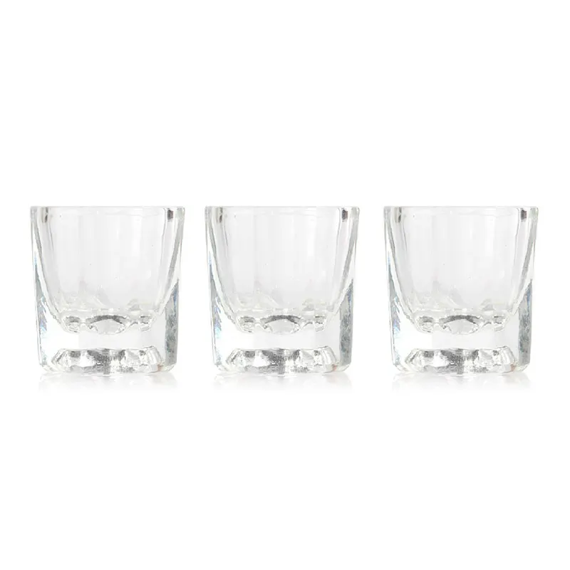 Elite99 Acrylic Liquid Glass Acrylic Powder Dappen Dish Crystal Glass Cup for Acrylic Nail Art Tools White Color Transparent