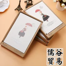 13*18,8 см коробка дневник Ретро иллюстрация Блокнот подарок Персонализированные получить аксессуары