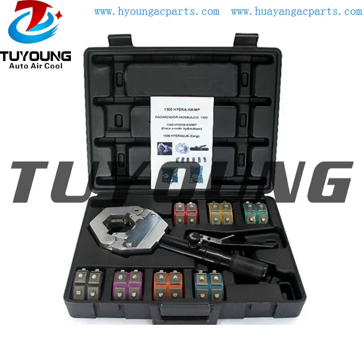 

China factory Vehicle air conditioner ac system Handheld Hose crimping tools OE# 71500 car a/c system Hydraulic Hose Crimper kit