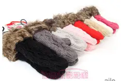 Модные Для женщин теплые зимние вязаные Прихватки для мангала варежки один размер Меховая подкладка