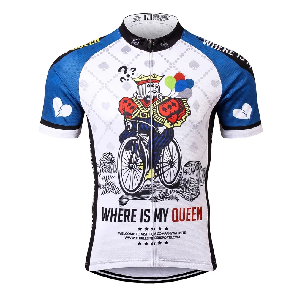 

THRILLER RIDER SPORTS TRS-0100 Mens Cycling Jersey Cycling Clothing Bike Shirt Size S to 5XL
