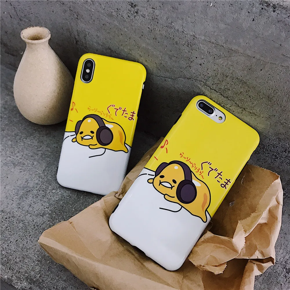 Для IPhone 7 чехол Cute искусства пения яичный желток силиконовый для телефона 6S X 6 8 Plus