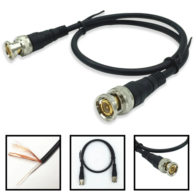 Pure Copper BNC Male To Male Straight Crimp Q9 Head HD Monitor Line Double-head Video Cable 0.5 M / 1 M Jumper Pure Copper BNC Male To Male Straight Crimp Q9 Head HD Monitor Line Double-head Video Cable 0.5 M / 1 M Jumper