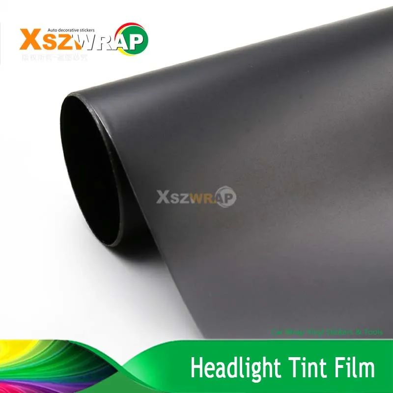 

30cmX 300cm Matt Black Motorcycle Auto Car Smoke Fog Light Headlight Taillight Tint Vinyl Film Sheet Sticker