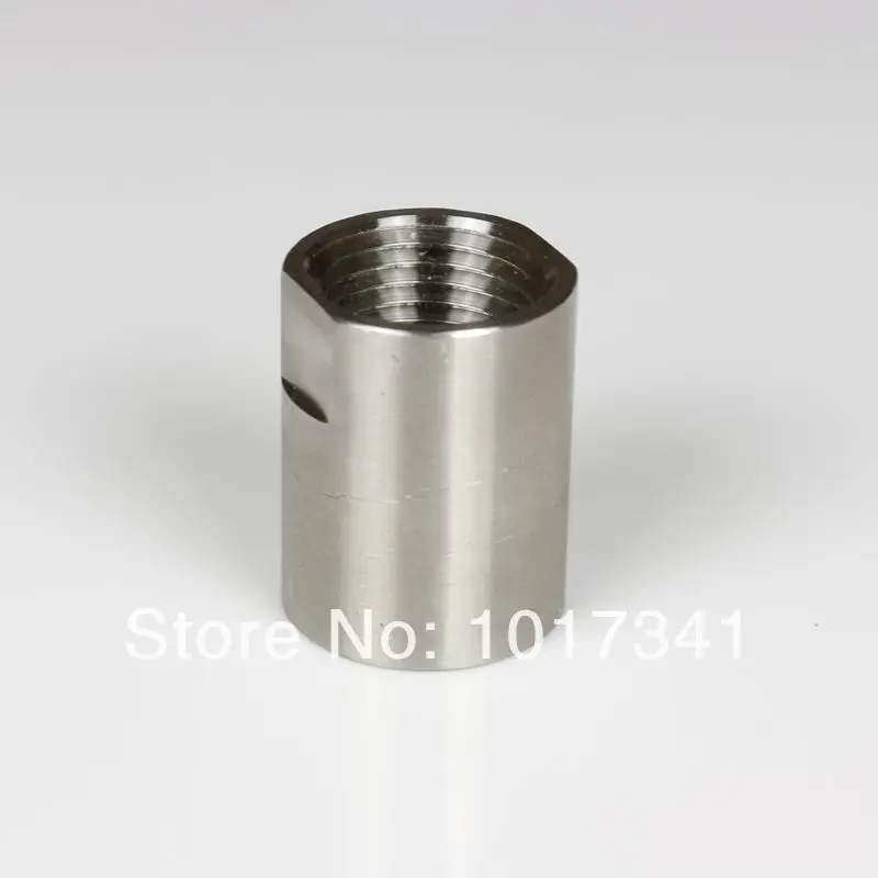 

1/2" NPT Full Coupler with Cut-out, Stainless Steel 304, Brewer Hardware, Pipe Fittings