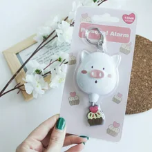 100pcs/pack pink color loud sound women defense self defense device personal security alarm