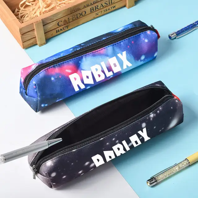 Us 235 Roblox Printed Pencil Bags Kids School Study Stationery Game Roblox Pu Pen Bag Unisex Casual Bag Action Figures Kids Party Gift In Action - pen mesh roblox