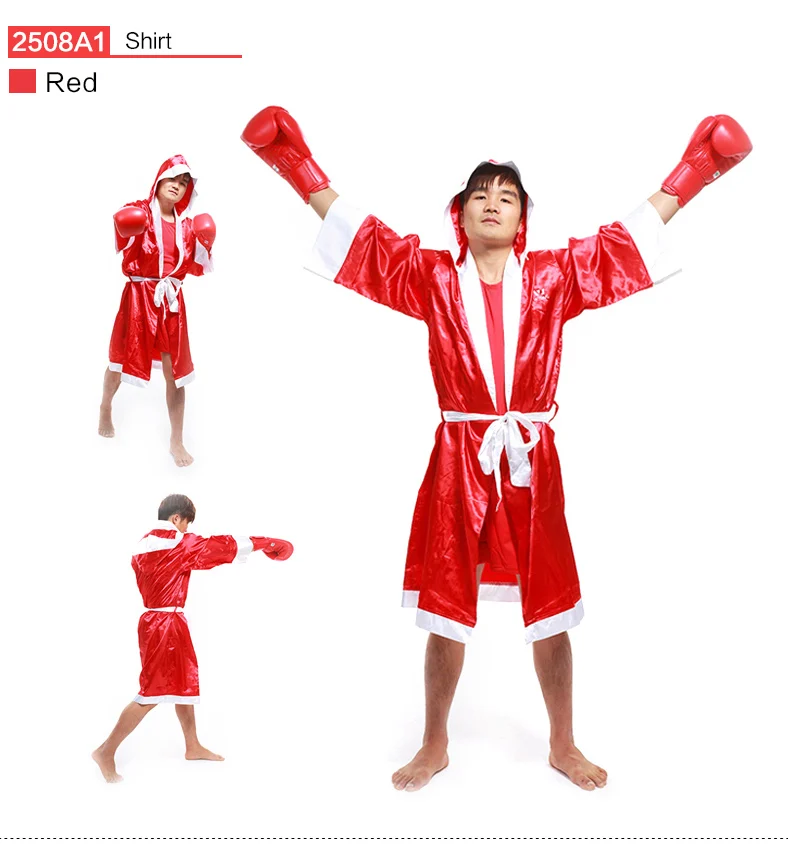 Боксерский халат Wesing, Мягкая атласная накидка для бокса, для мужчин и женщин, боксерский халат, свитшот, форма для бокса, Bata Boxeo Robe