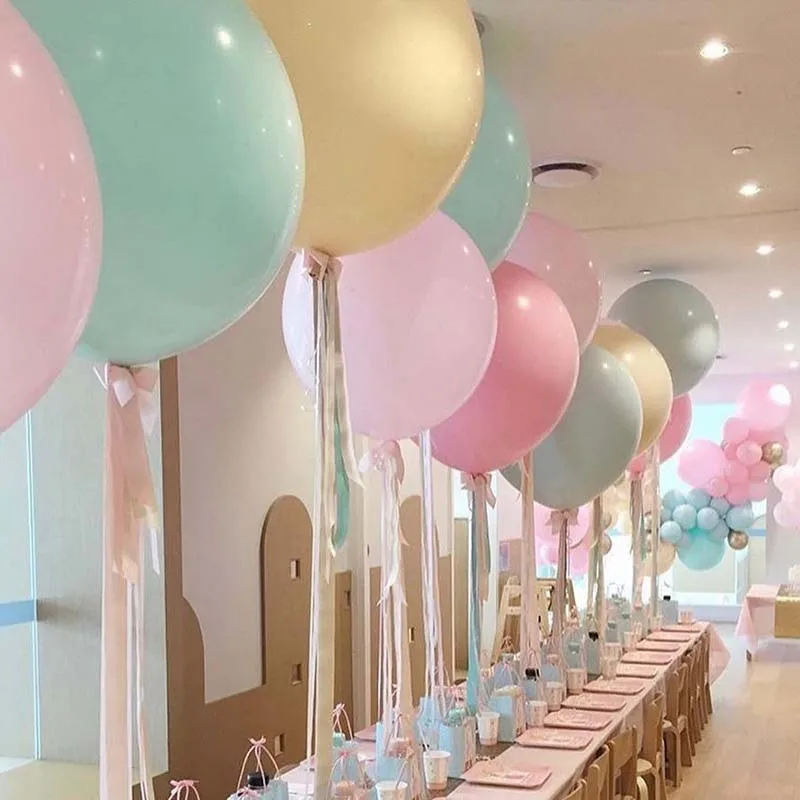 

10 18 36 inch Candy Latex Big Balloon wed parti decoration birthday favors round Ballon Helium Balloon for wedding Pastel Baloon