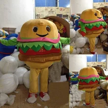 Индивидуальные Лучшие гамбургеры на самолете костюм-талисман гамбургер для взрослых Размер гамбугер еда Mascotte костюм EMS отправка SW128